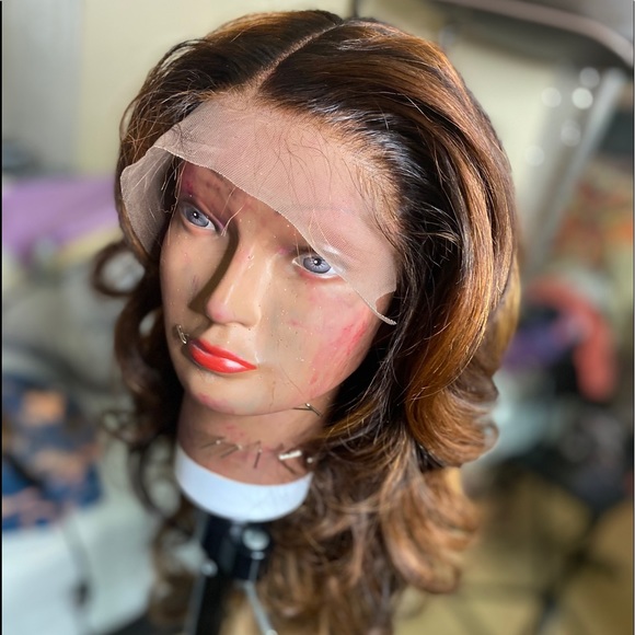 28in Frontal Custom color + Curls unit !